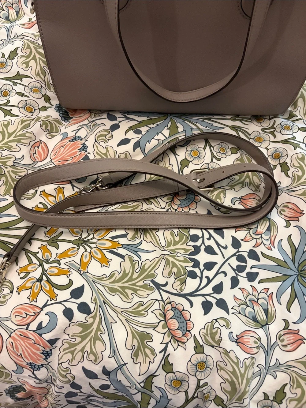 kate spade taupe dome satchel handbag